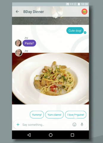 Allo ist mit Google Assistant gepaart (Screenshot: Golem.de)